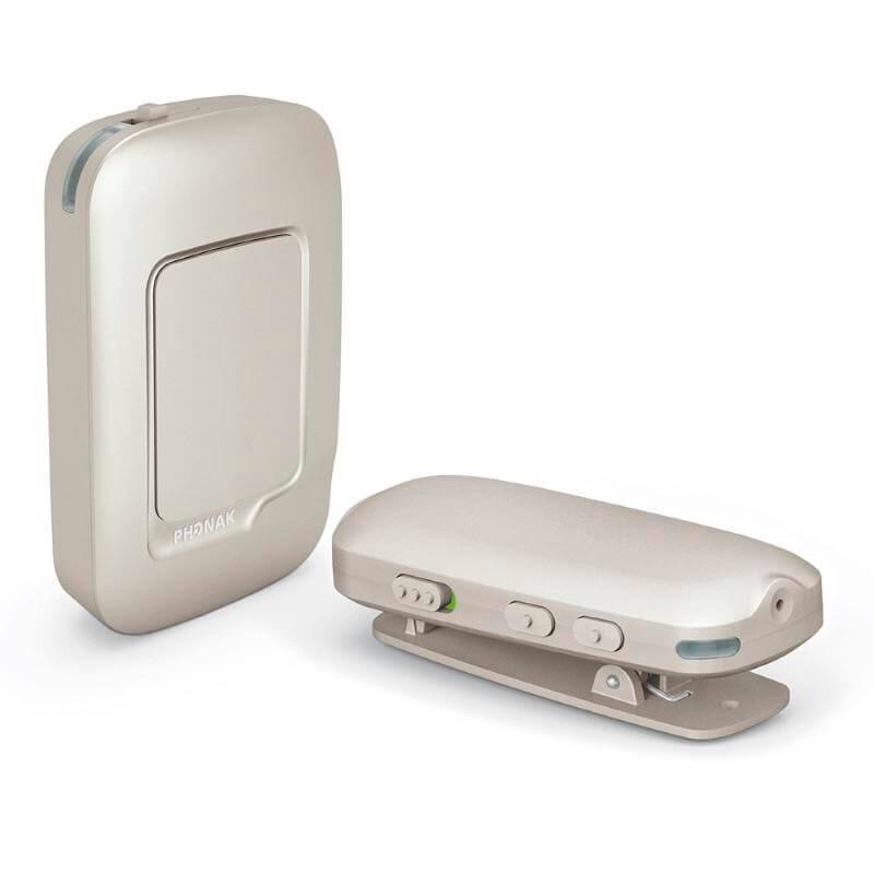 Phonak RemoteMic, microfone pequeno para prender na roupa
